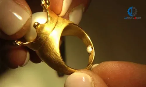 Laser welding in goldsmithing